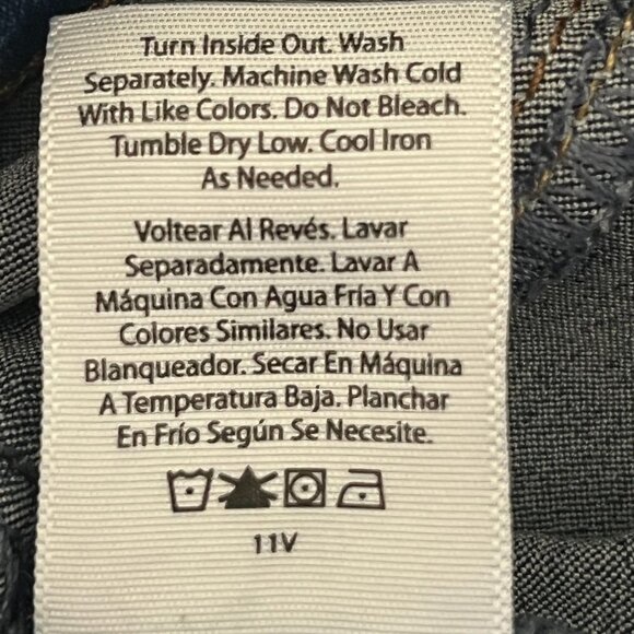 Wonder Nation Jeans Girls 10/12 Jeggings Denim Blue Skinny Straight Leg - Picture 6 of 8